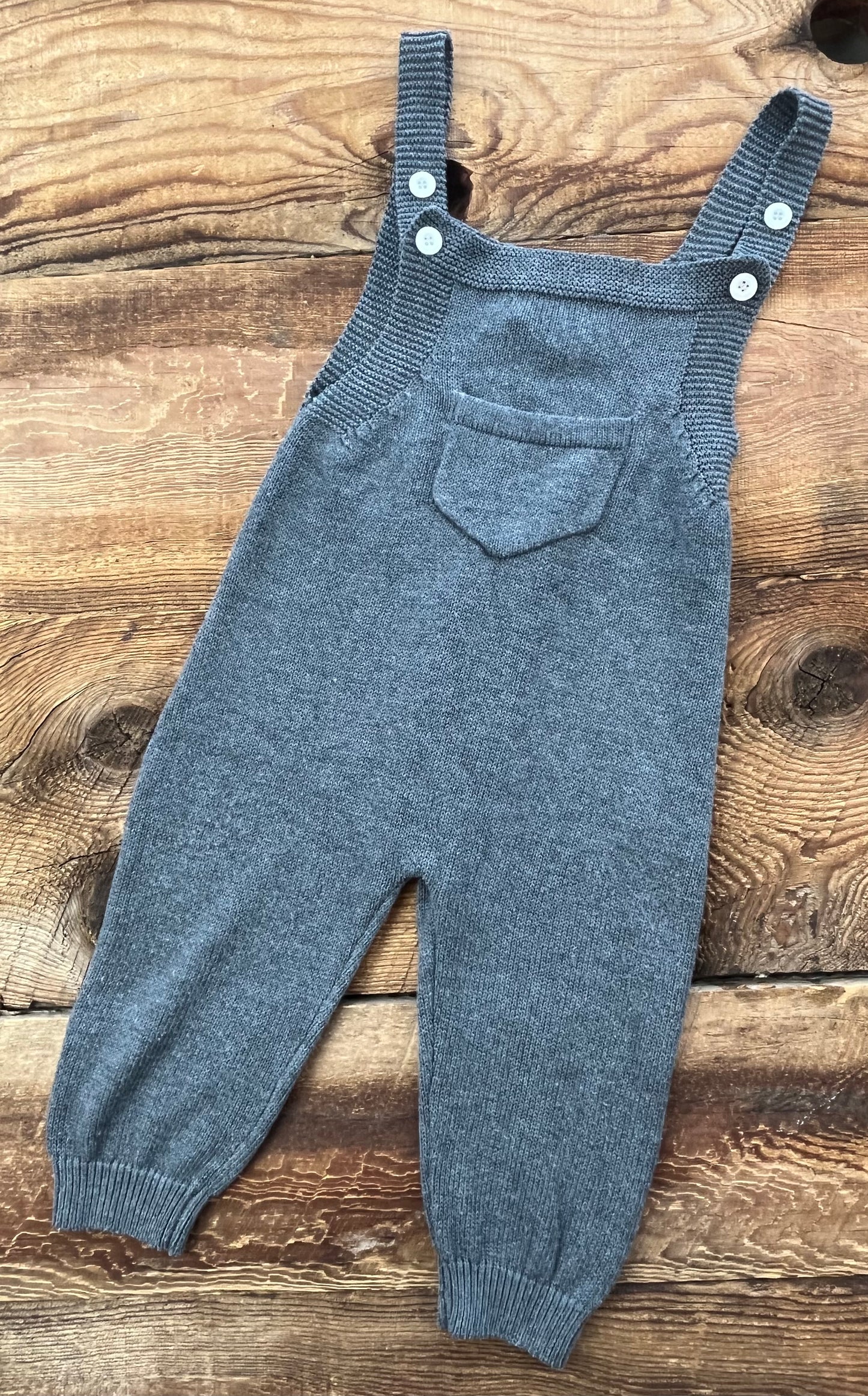 12-18M Knit Overalls