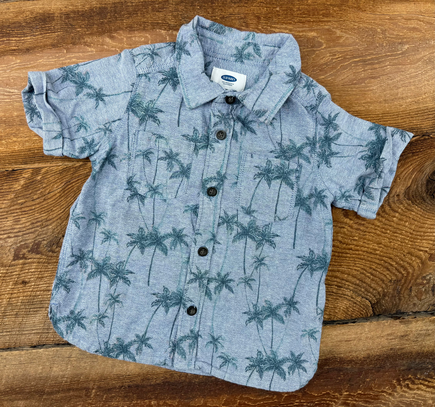 Old Navy 2T Palm Button Tee