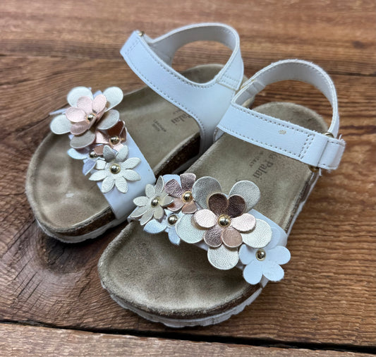 Giulia Palai 7C Leather Floral Sandal