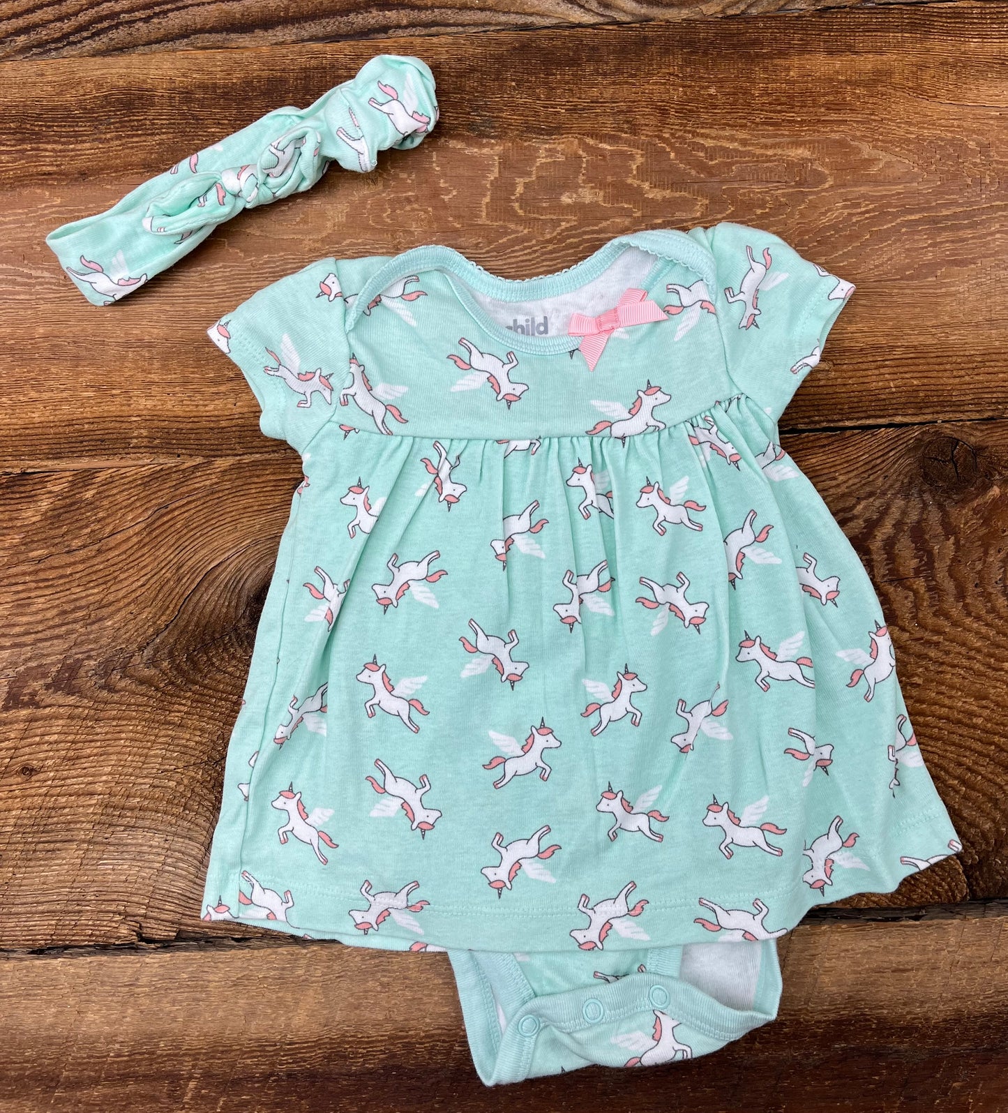 Child of Mine 3-6M Unicorn Dress Set