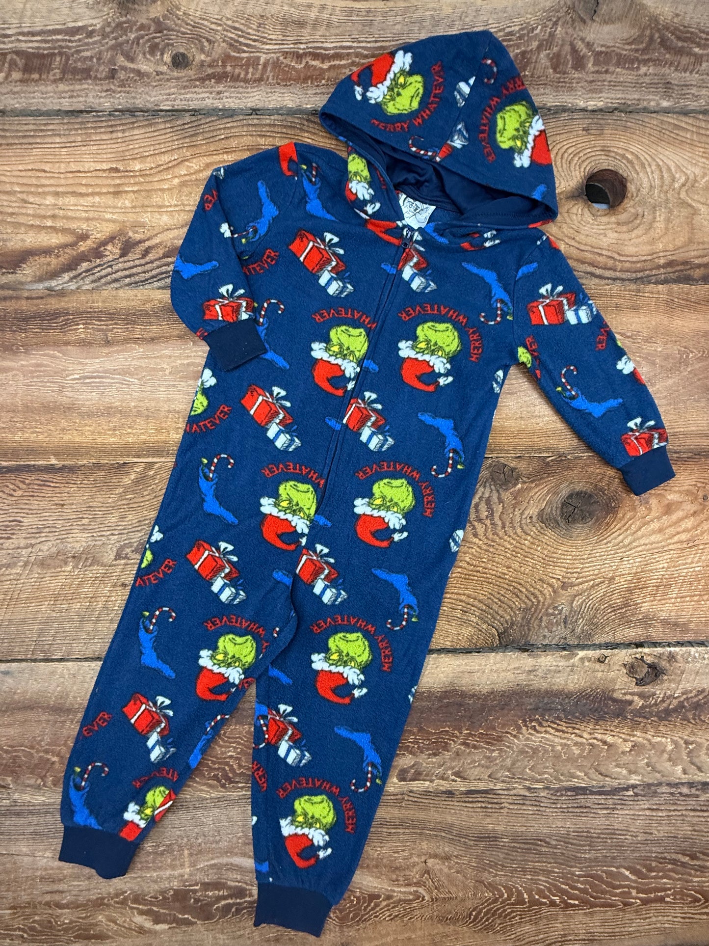 Grinch 2/3T Fleece Sleeper