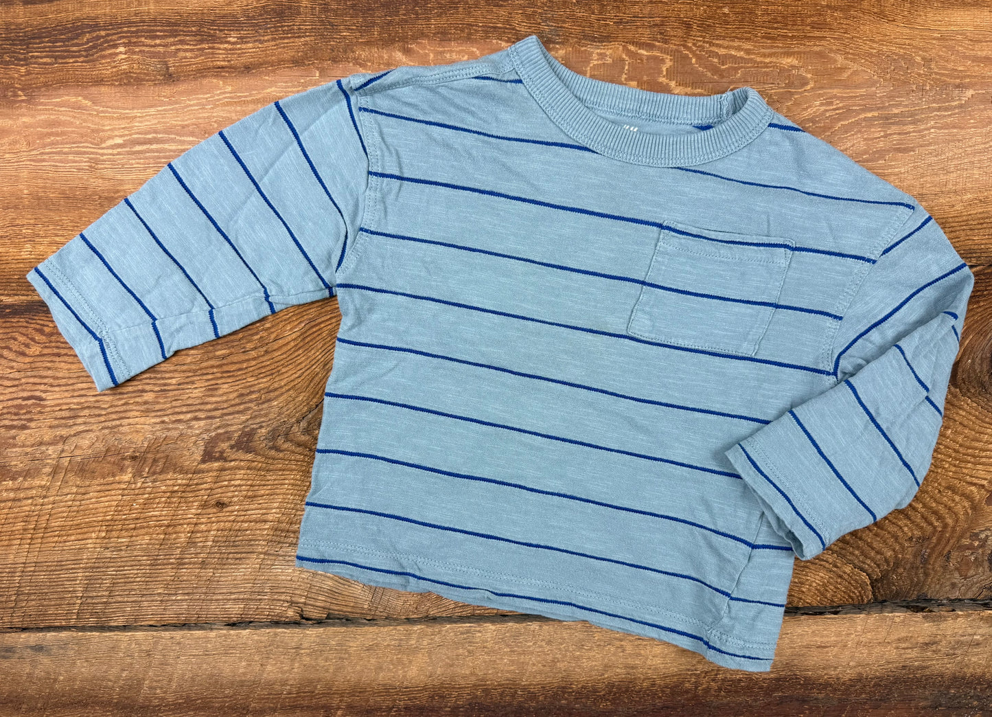 H&M 2T Striped Pocket Shirt