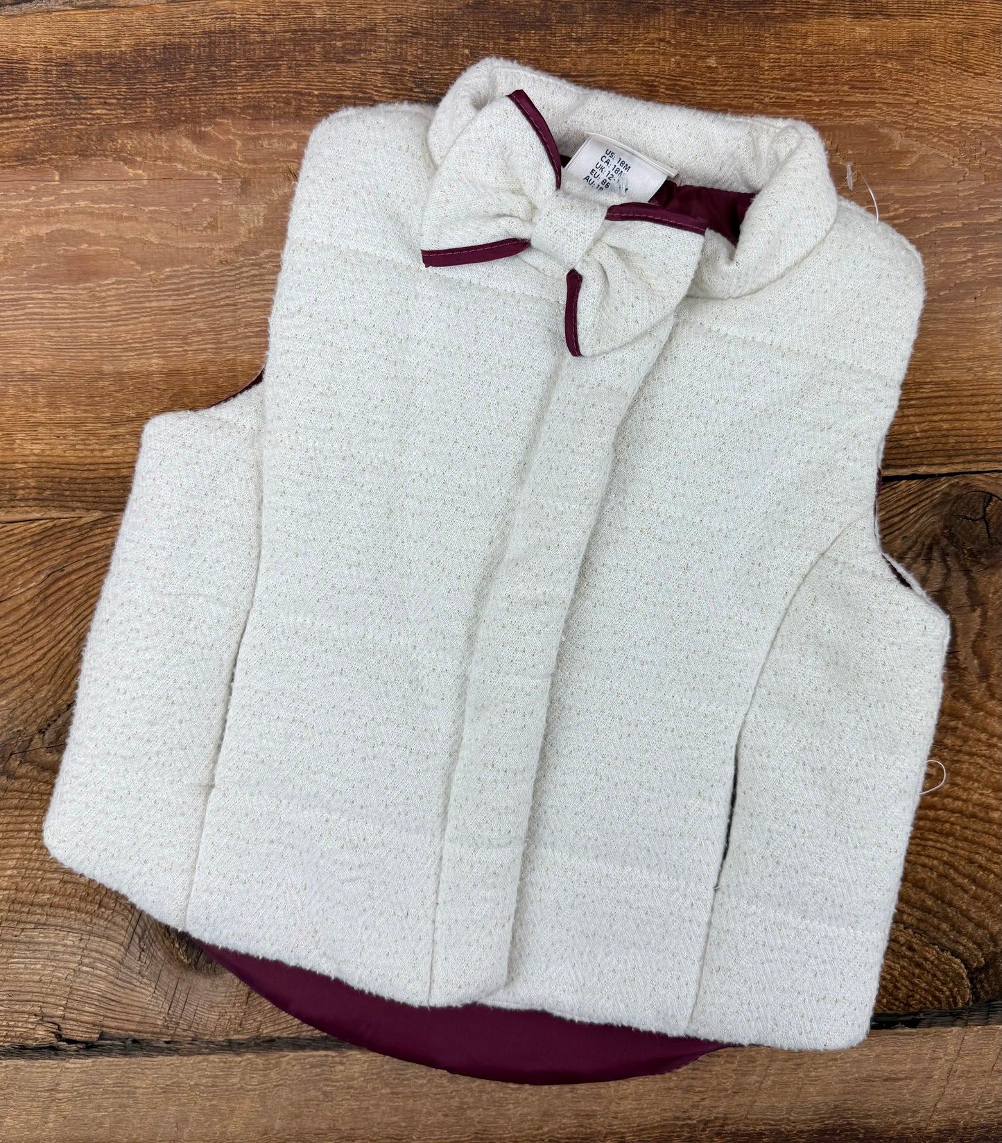 Max Studio 18M Sparkle Bow Vest