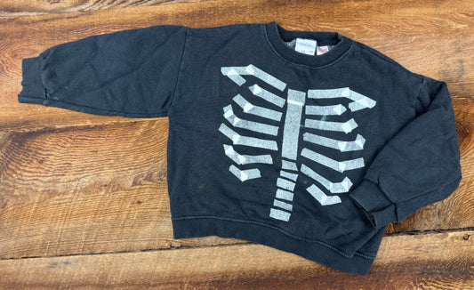 Zara 4-5T Skeleton Crewneck