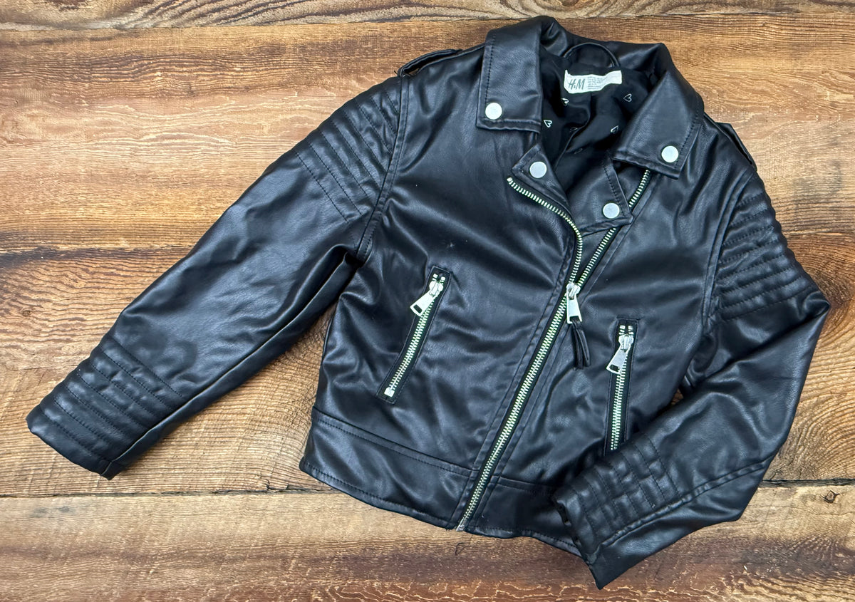 H&M 6X Faux Leather Jacket