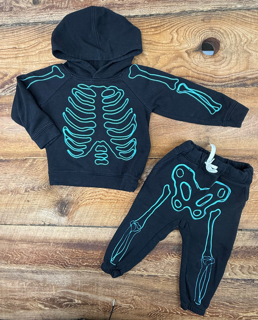 Old Navy 2T Skeleton Outfit
