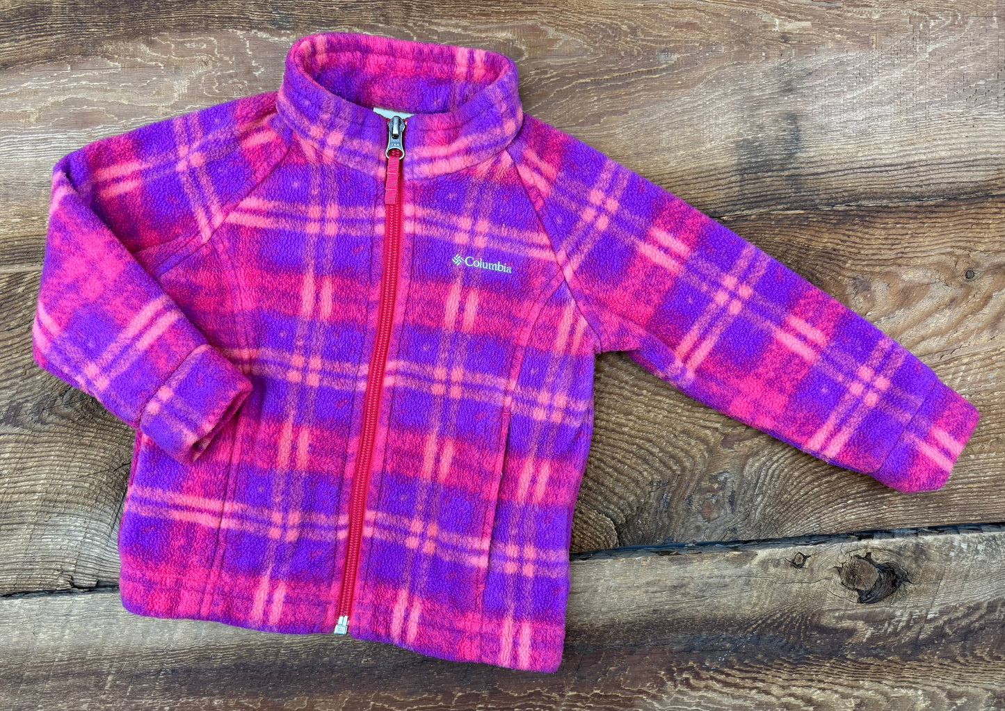 Columbia 2T Plaid Fleece Jacket