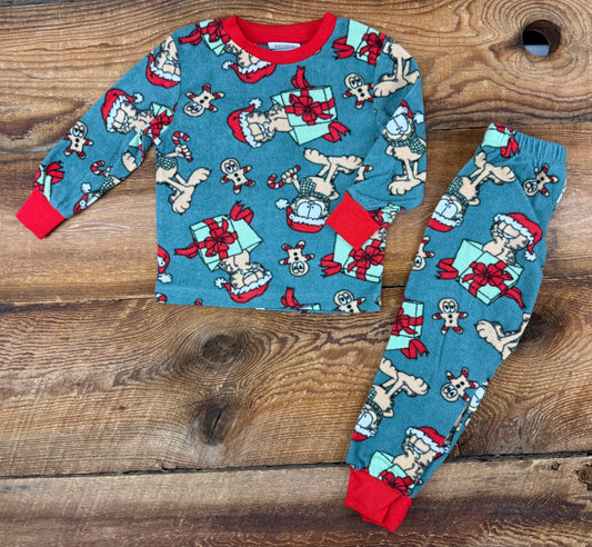 Paws Inc 4T Fleece Garfield Holiday Pajamas