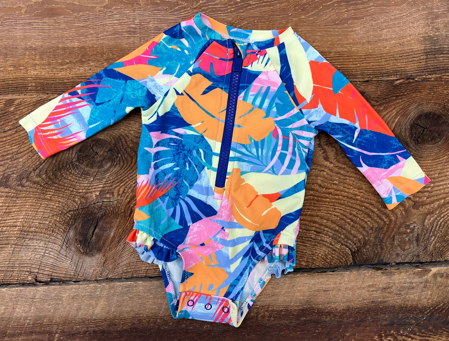 Old Navy 0-3M Palm Swimsuit