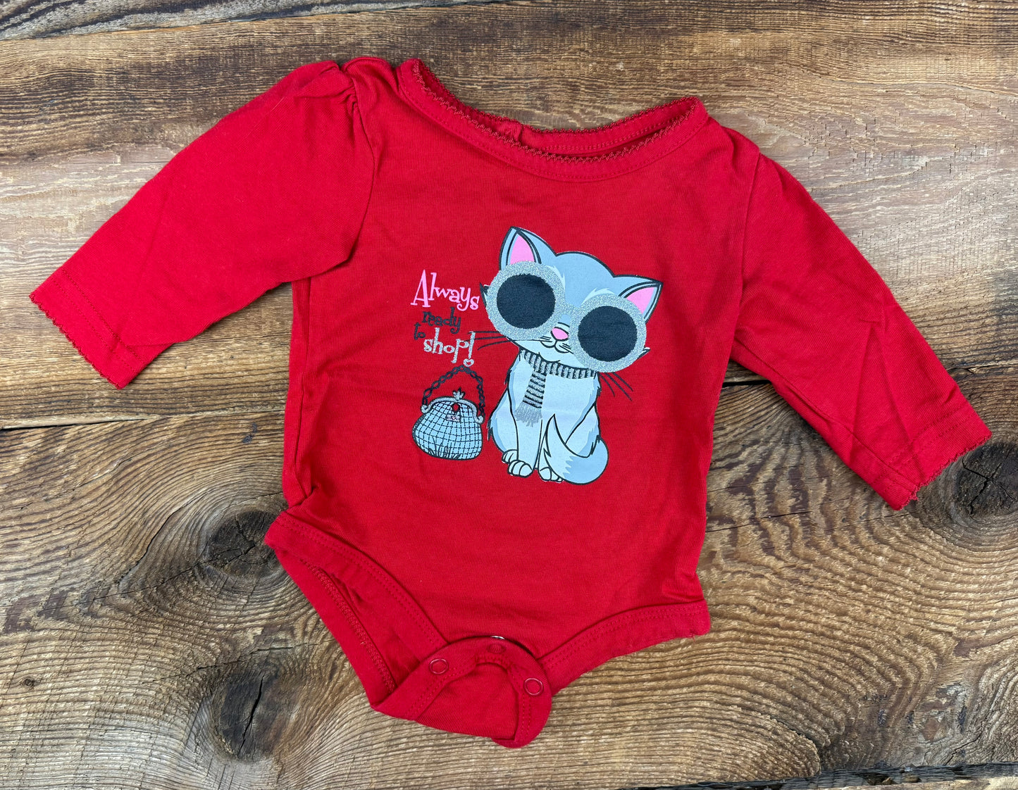 George 0-3M Shopaholic Onesie