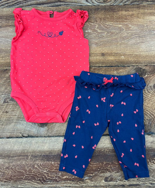 Child of Mine 3-6M Ladybug Outfit