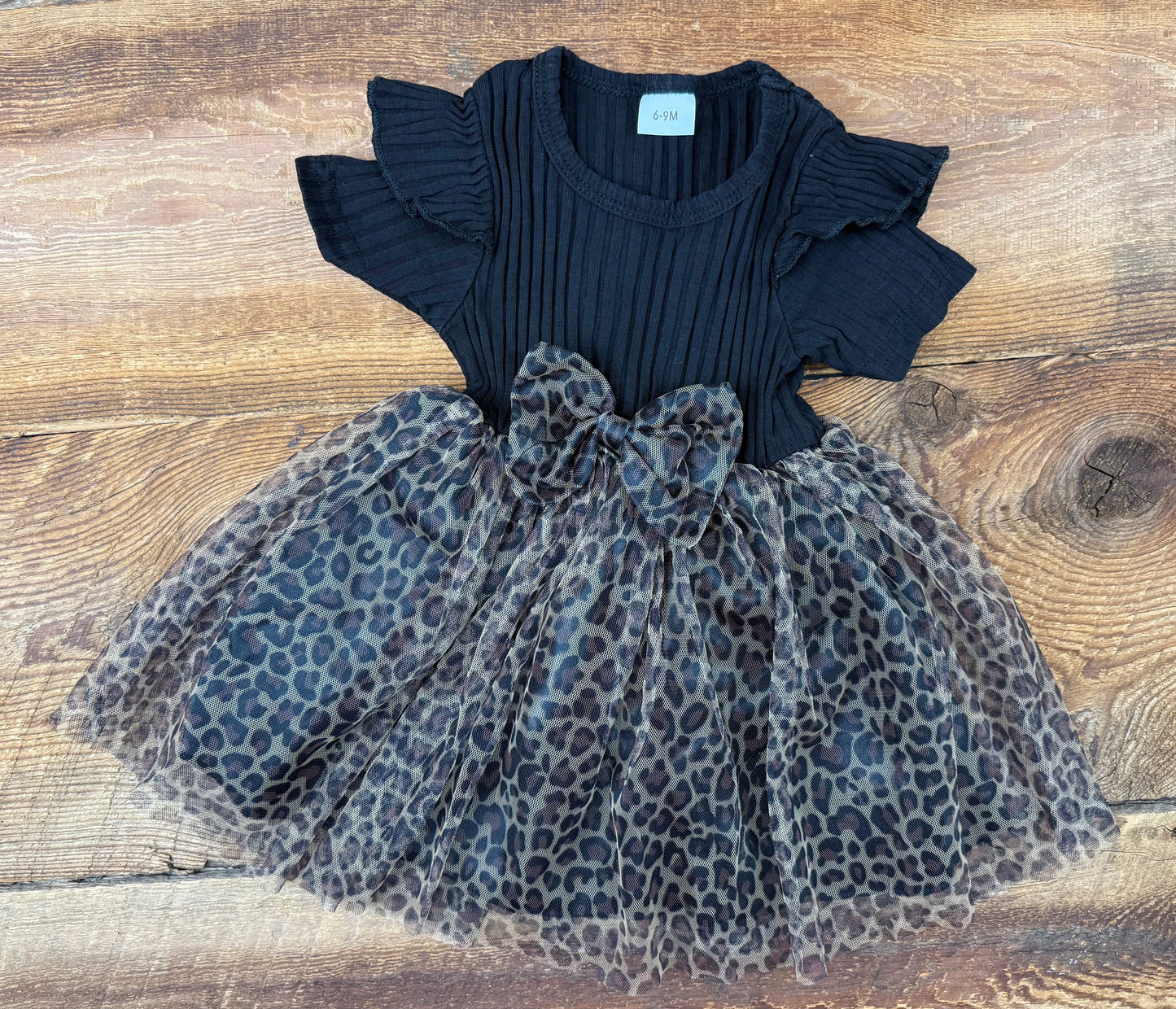 6-9M Leopard Bow Dress