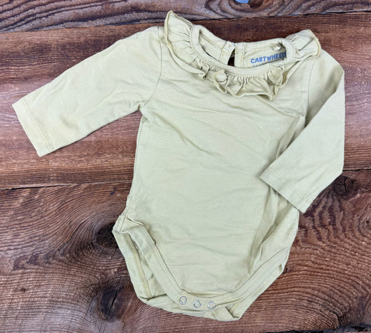 Cartwheels 0-3M Ruffle Onesie