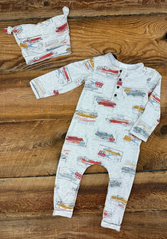 Kidding Around 18M Car Jumper & Hat