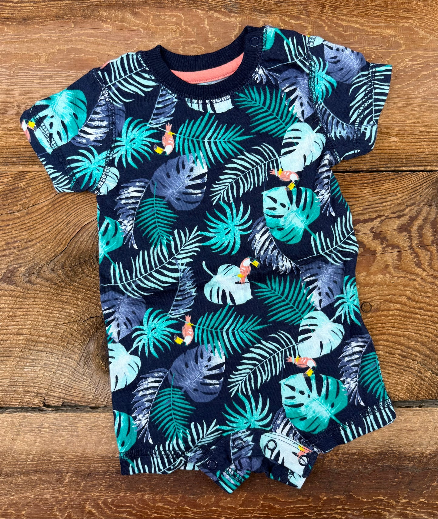 George 0-3M Palm Romper