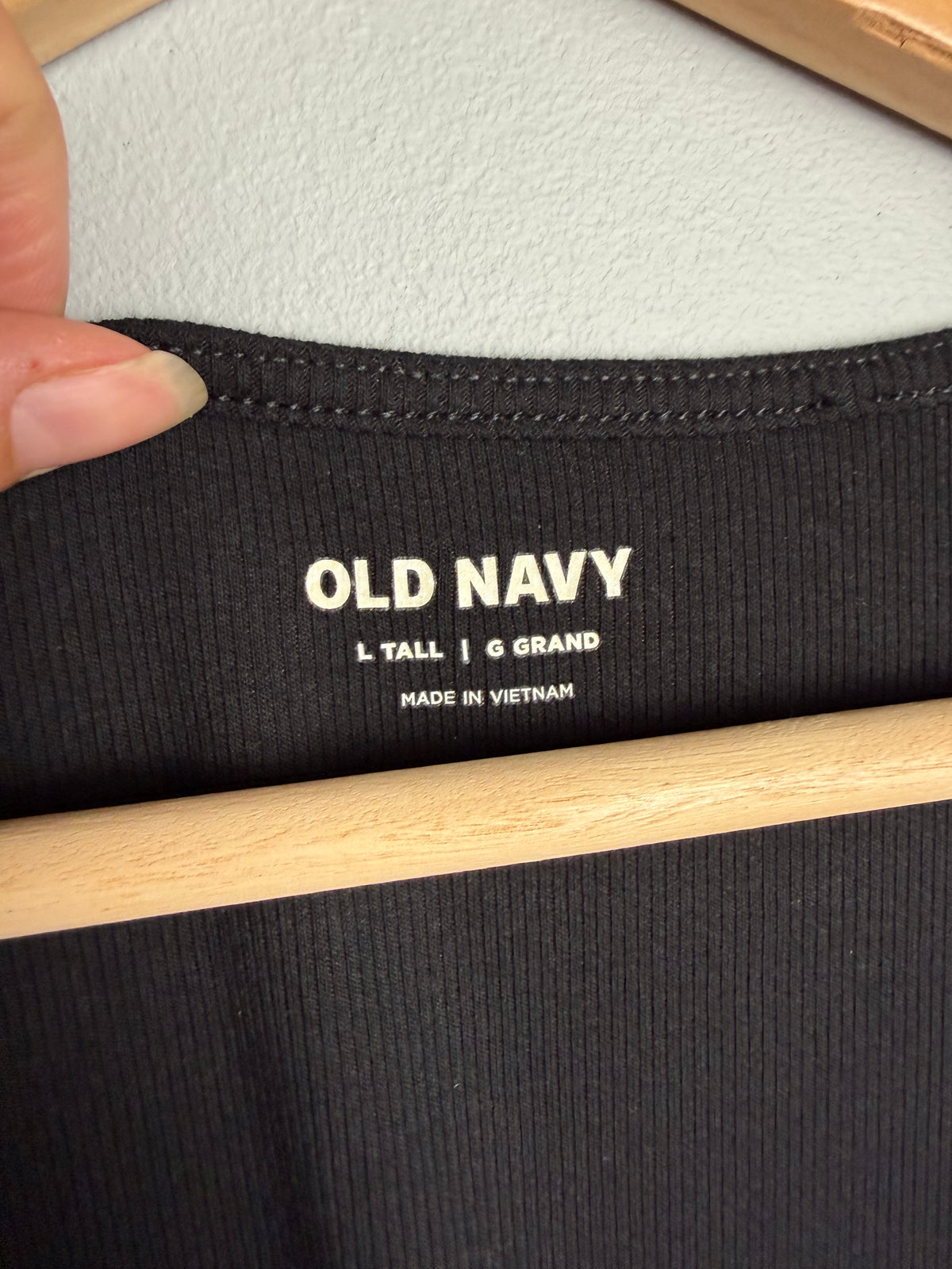 Old Nav Women's Large Tall Ribbed Shirt