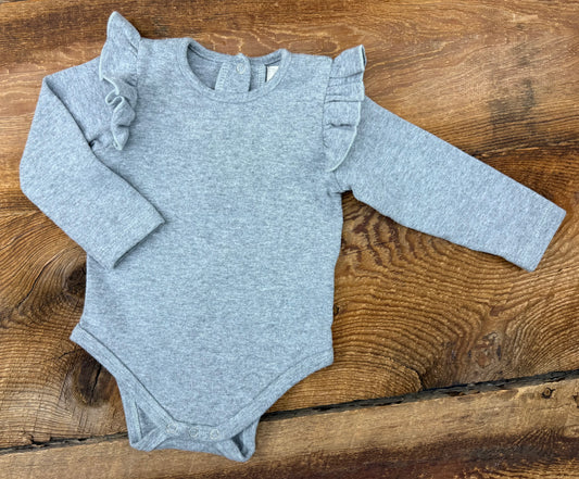 Vignette 3-6M Ruffle Sleeve Onesie