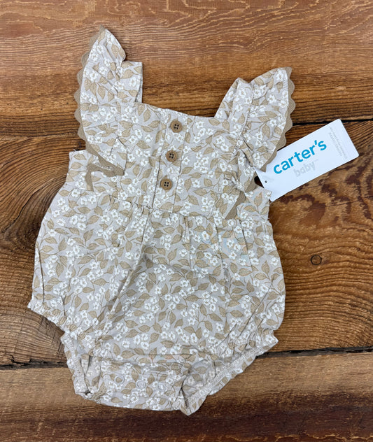 Carter's NB Floral Romper