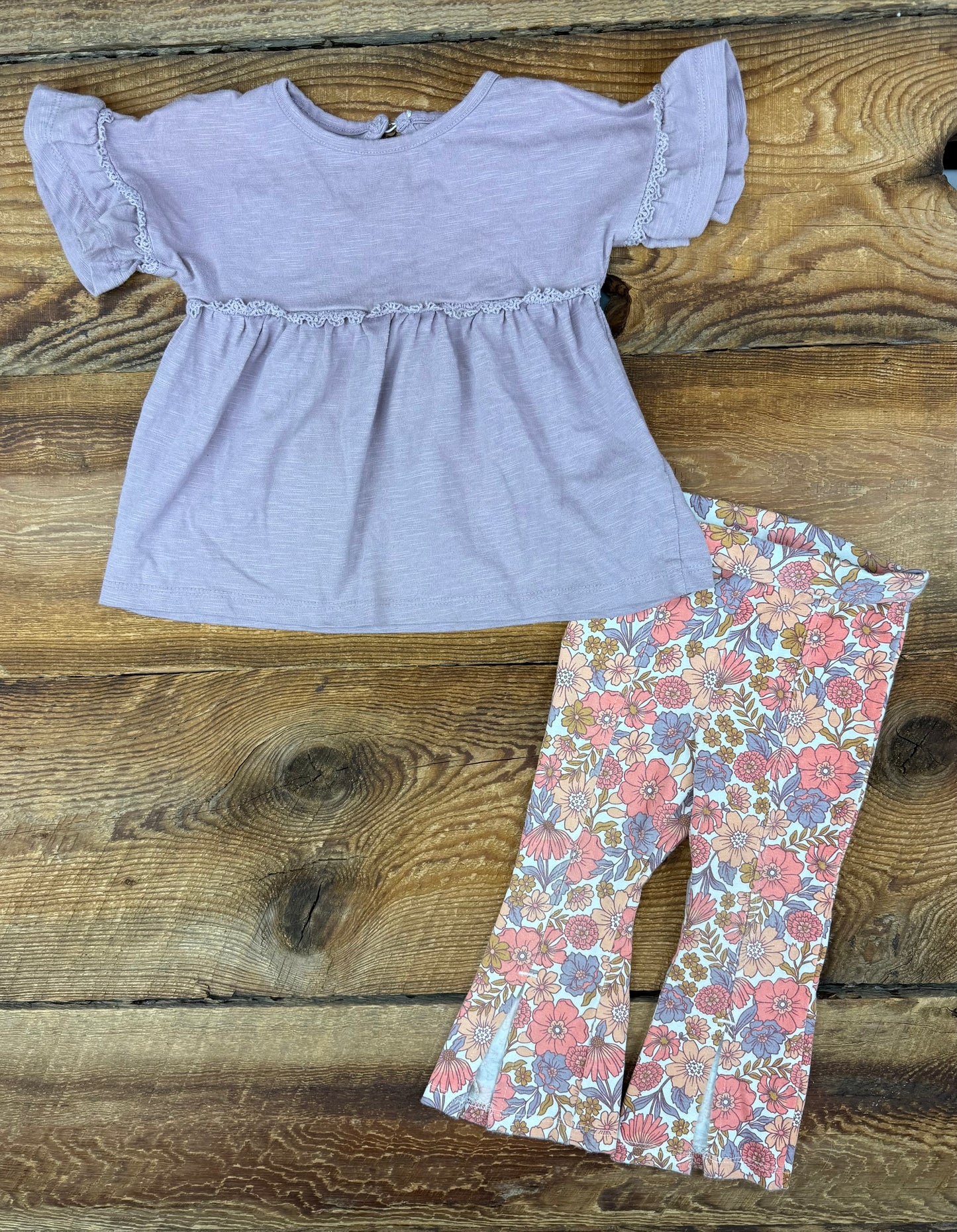 Haute Hippie 18M Floral Outfit