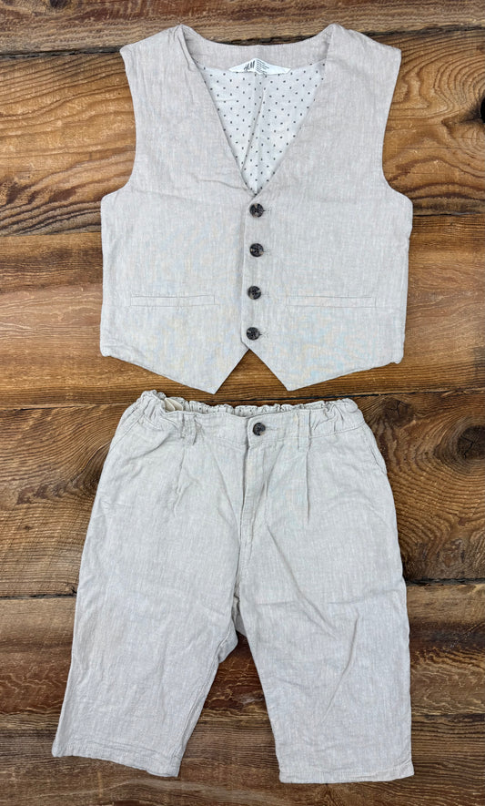 H&M 6Y Linen Dress Outfit