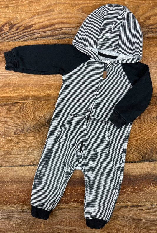 Carter's 12M Striped Hooded Jumper
