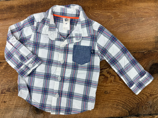 Oshkosh 9M Plaid Shirt