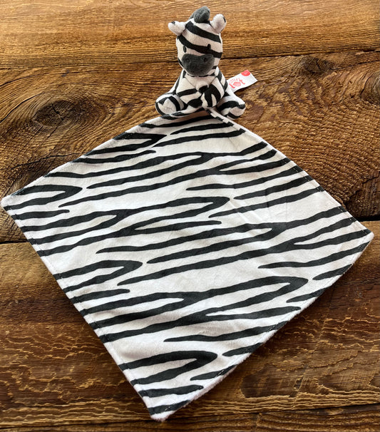 Little Tot Zebra Security Blanket