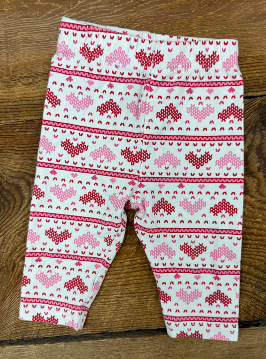 George 3-6M Heart Legging