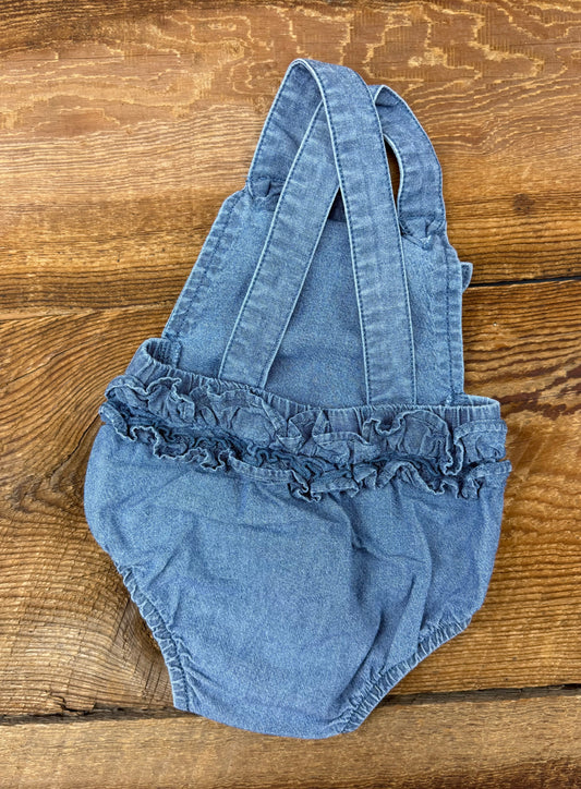 Carter's NB Ruffle Jean Romper