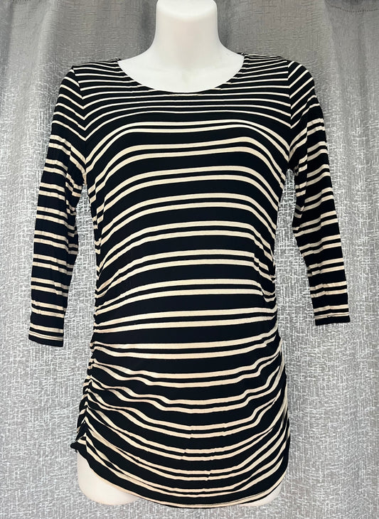 Jessica Simpson Medium Maternity Striped Shirt