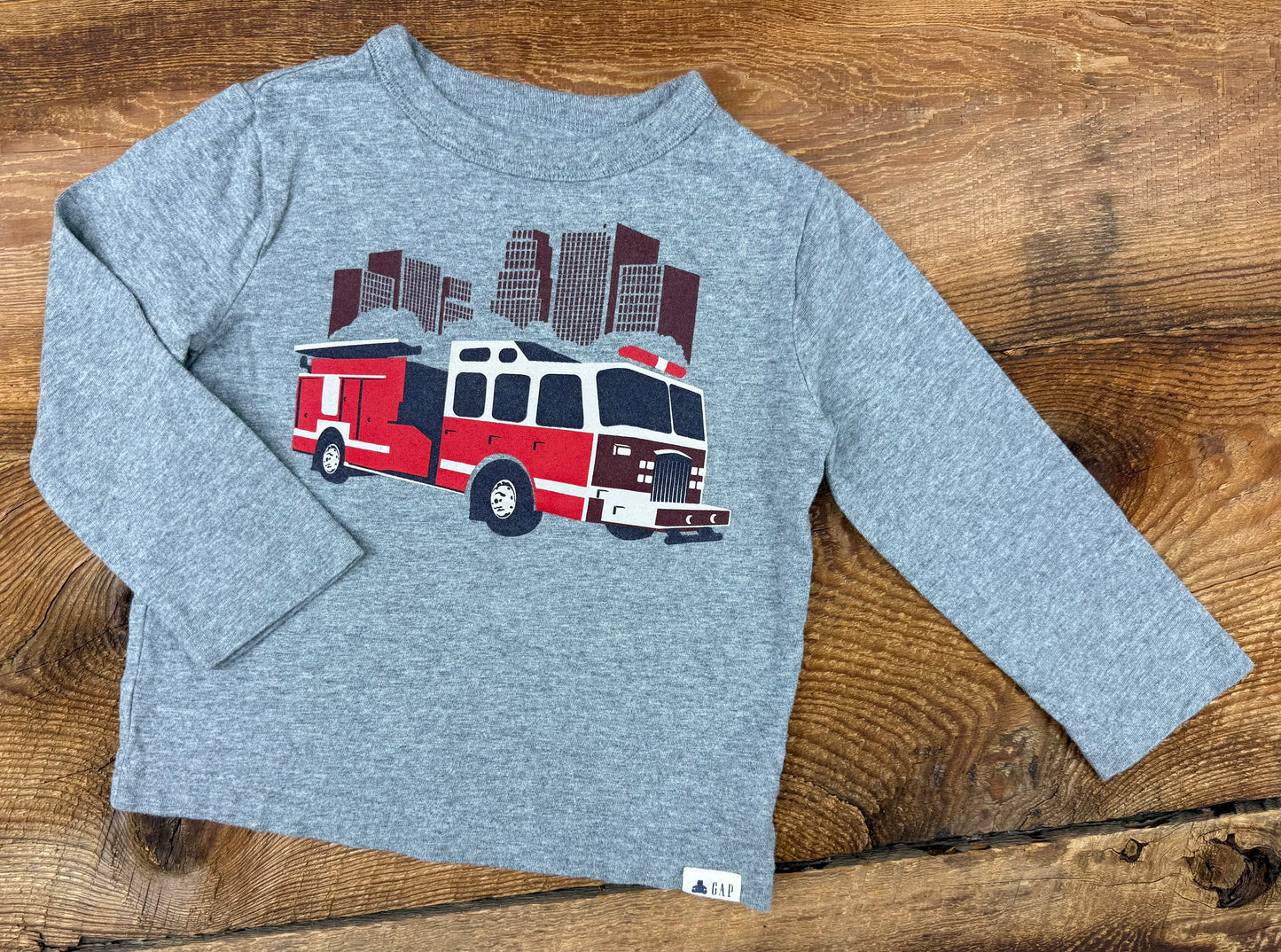 Gap 18-24M Firetruck Shirt