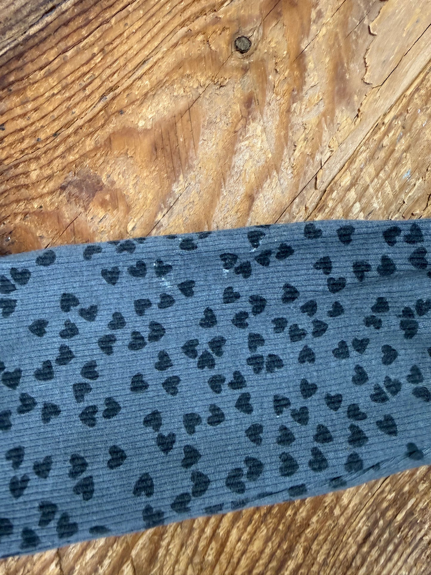 Zara 3/4T Ribbed Heart Shirt