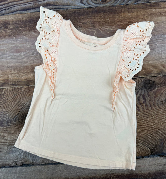H&M 3/4T Lace Sleeve Tee