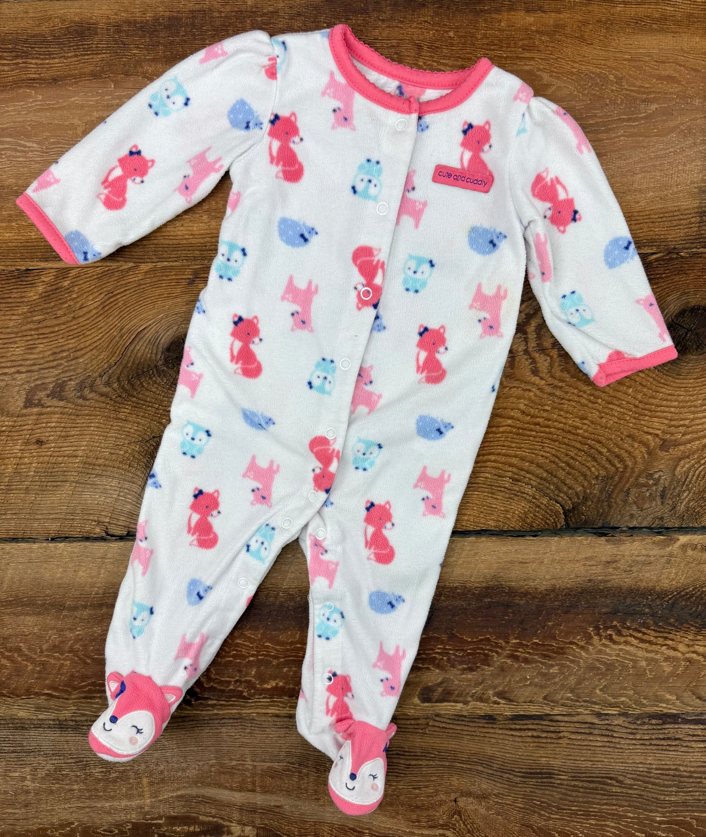 Child of Mine 3-6M Fleece Fox Sleeper