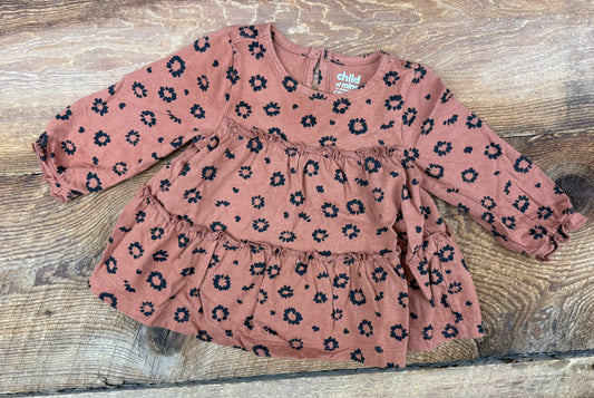 Child of Mine 3-6M Floral Peplum Shirt