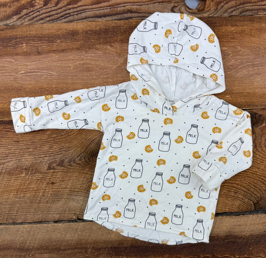 Kewe 3-6M Cookies & Milk Hoodie
