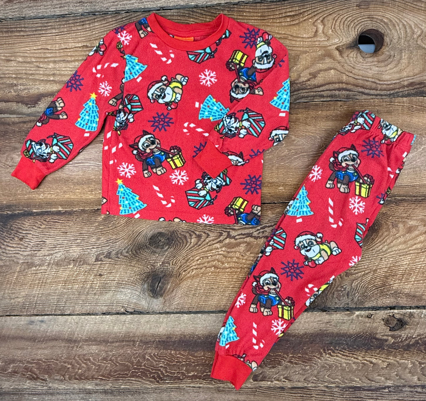 Nickelodeon 4T Fleece Holiday Paw Patrol Pajamas