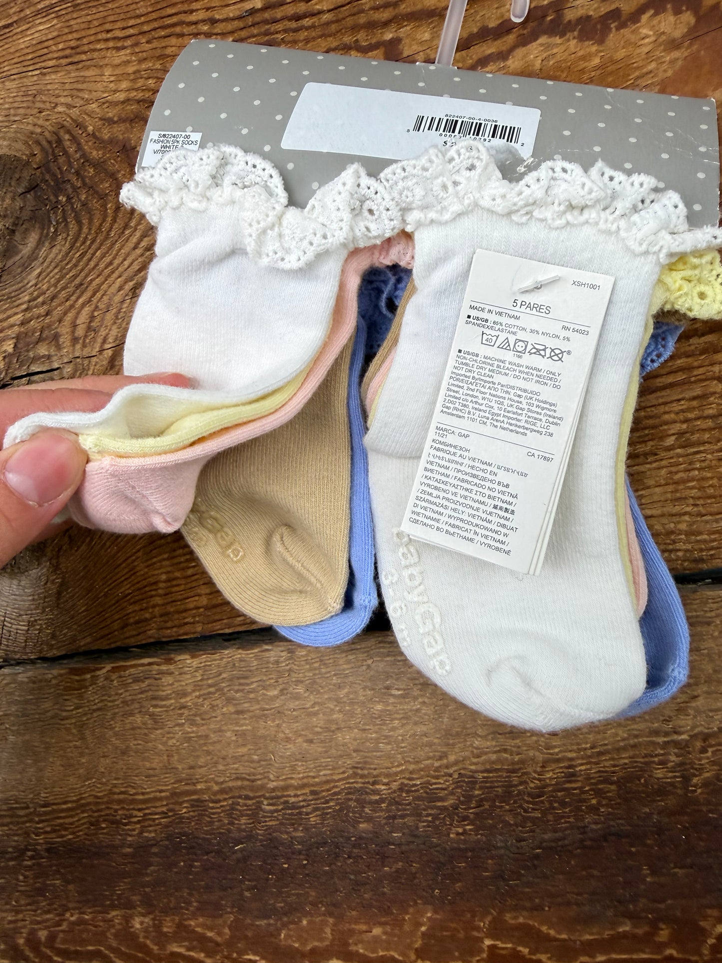 Gap 3-6M Lace Sock Set