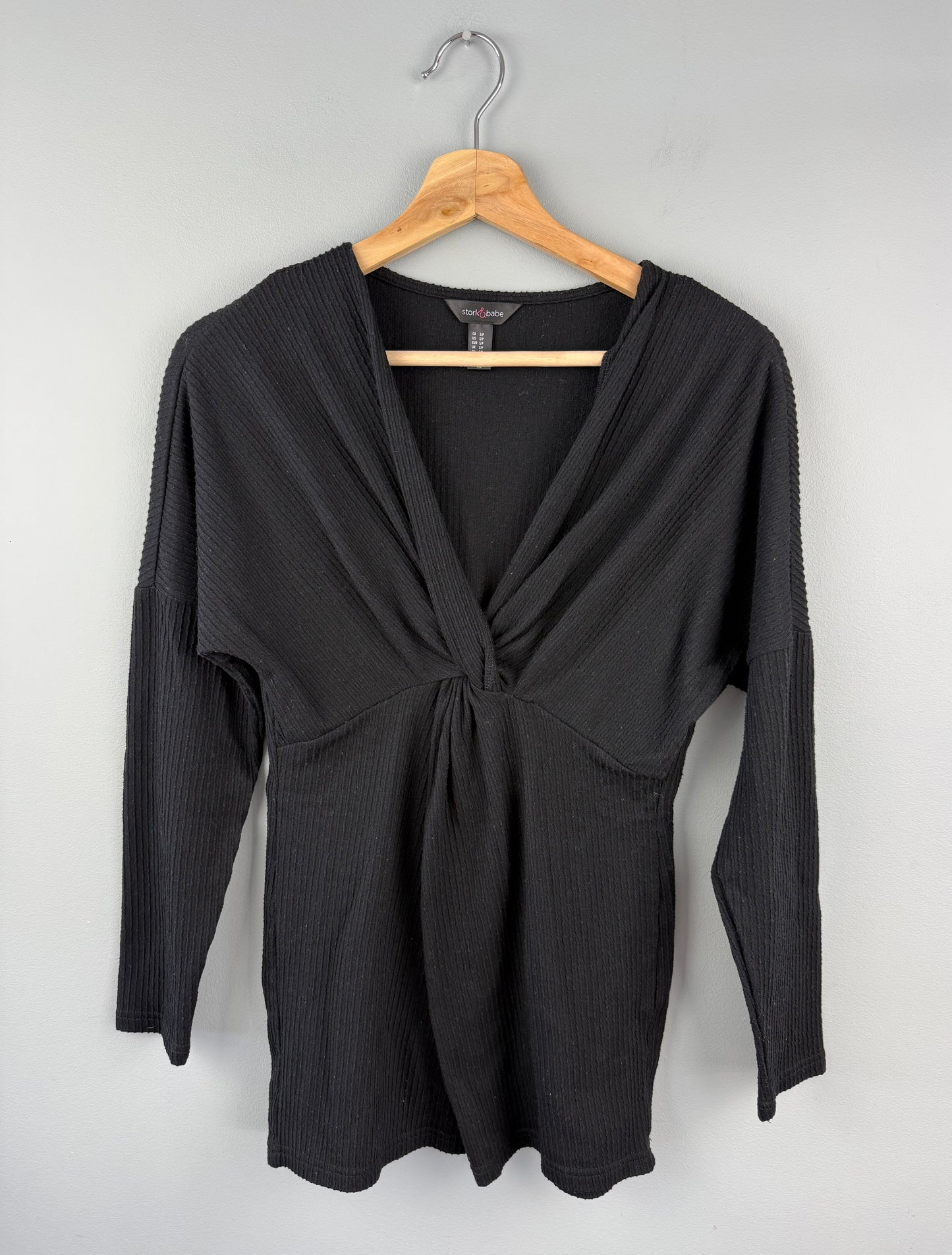 Stork & Babe Maternity Small Ribbed Shirt
