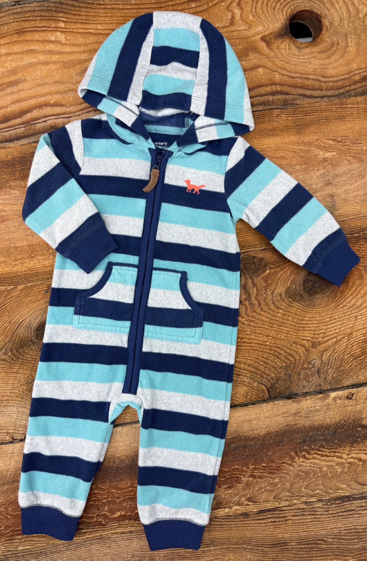 Carter's 9M Fleece Striped Jumper