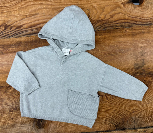 Zara 9-12M Knit Hooded Sweater