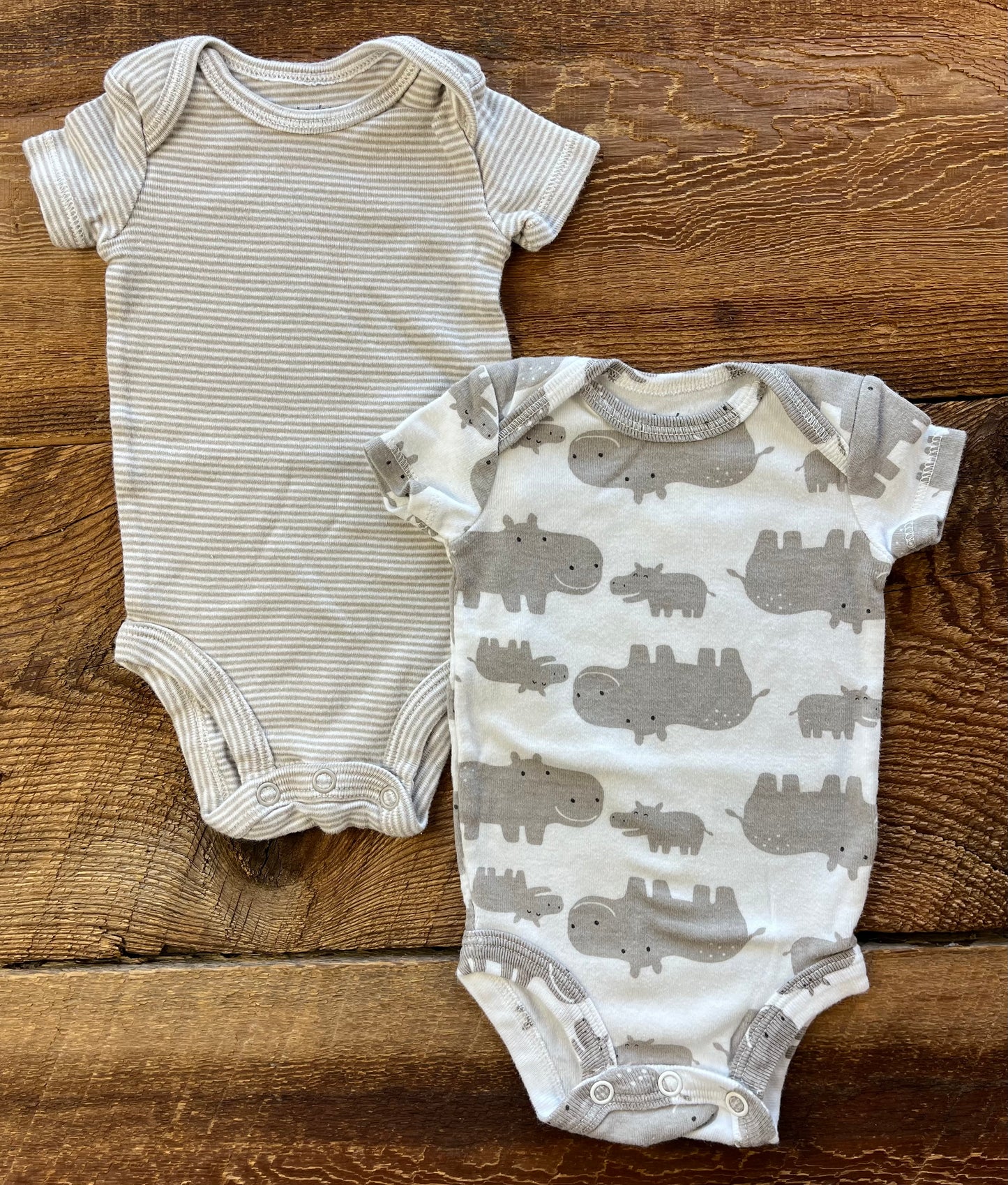 Carter’s NB Hippo Onesie Set