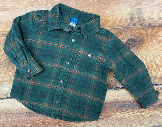 Old Navy 2T Ribbed Flannel Shirt