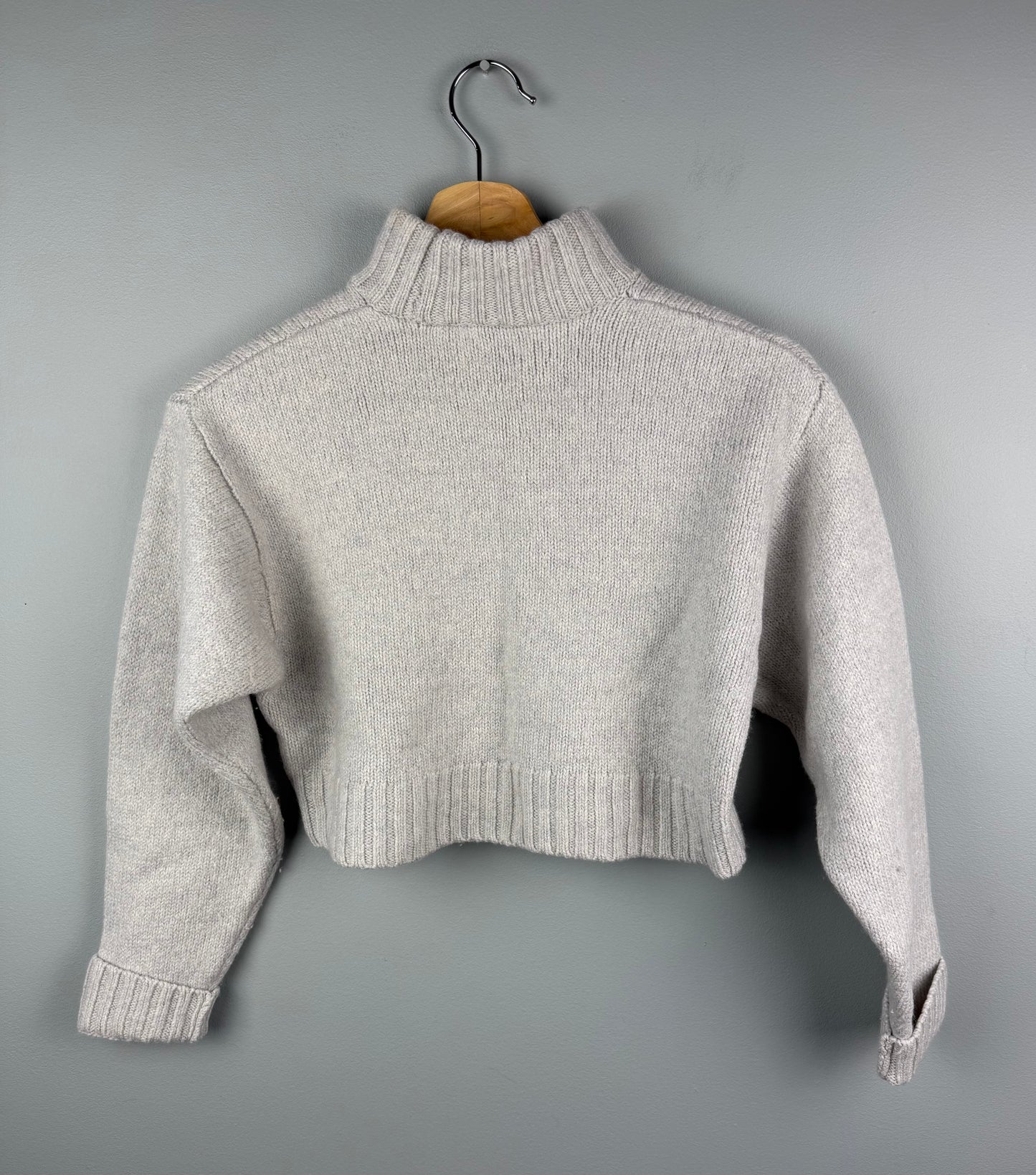 Wilfred Free Women’s Small Wool Cropped Turtleneck Sweater