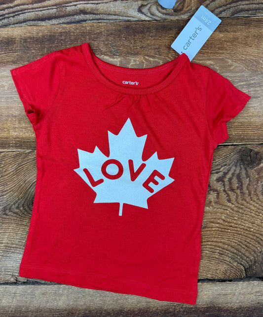 Carter's 24M Love Canada Tee