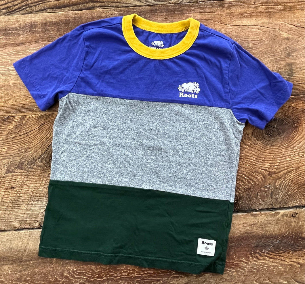 Roots Small (5-6Y) Colour block Tee