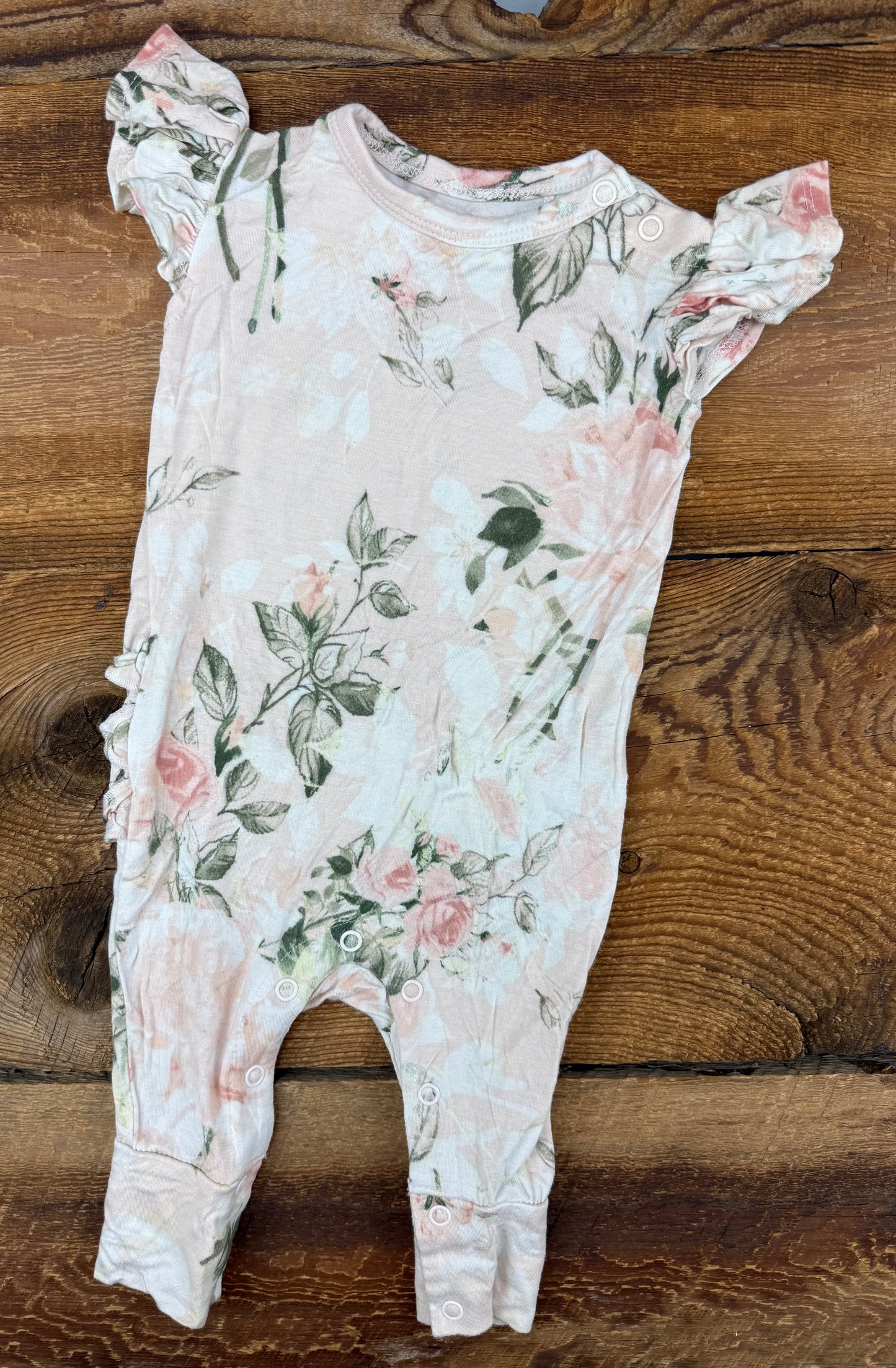Posh Peanut 0-3M Floral Jumper