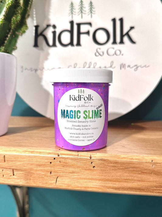 KidFolk & Co Magic Slime, Neon Purple- 4oz