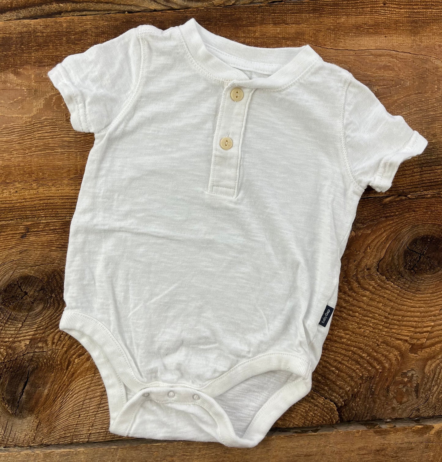 Gap 6-12M Henley Onesie