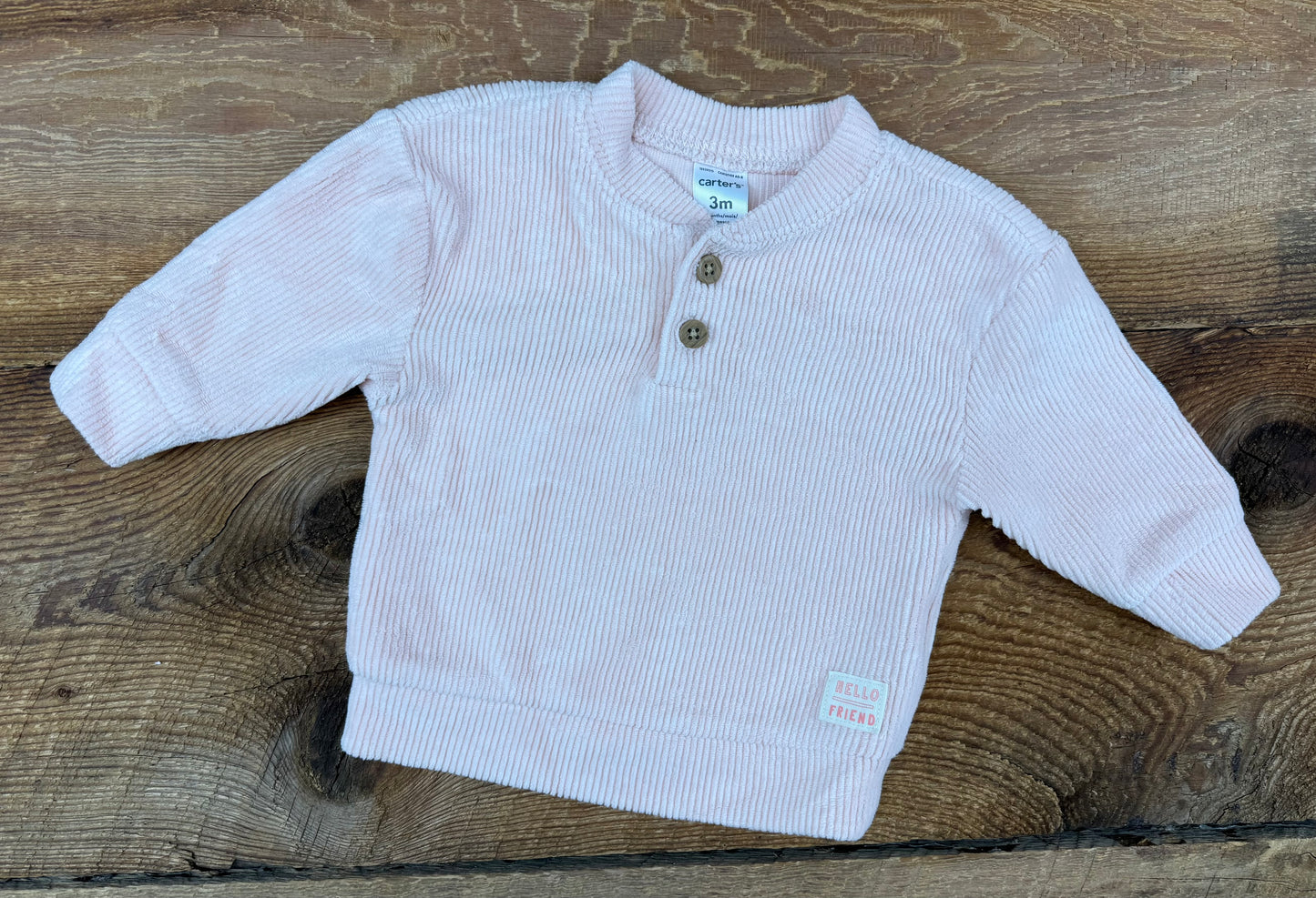 Carter’s 3M Ribbed Velvet Shirt